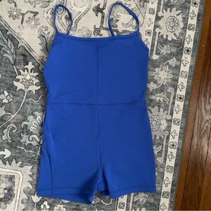 Golden Life Divinity 3” Romper in Jazz Blue